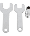 Top Tier Compact Pneumatic Air Die Grinder Delivers Beefy High Speed Torque And Dead Secure Grip For Heavy Metal Grinding Deburring And Precision Rugged Shop Fabrication Work Daily, featuring steel wrenches and an air fitting.