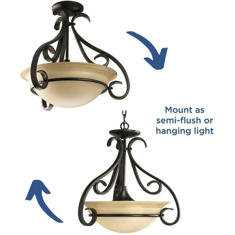 Three Light Foyer Pendant From Torino Collection In Forged Bronze Indoor Ceiling Light Fixture Dope Modern Rustic Vibe Model P3843-77