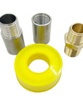 Stainless steel and brass components of Propane Fire Pit Air Mixer Valve And Orifice Nozzle Jet For Sixty Thousand BTU Burners