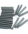 One Eighth Inch Dowel Pins Set, 20 Pieces, One Inch Long Metal Shelf Pins, Alloy Steel Wood Dowel Pins, Smooth Ground Finish