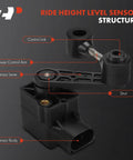 Ride Height Level Sensor For Jaguar S Type 1999 To 2008 Super V8 2005 To 2009 XJ8 2004 To 2009 XJR 2004 To 2009 Vanden Plas 2004 To 2009 structural components diagram