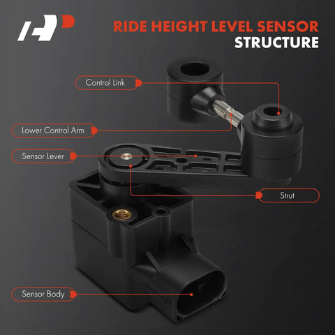 Ride Height Level Sensor For Jaguar S Type 1999 To 2008 Super V8 2005 To 2009 XJ8 2004 To 2009 XJR 2004 To 2009 Vanden Plas 2004 To 2009 structural components diagram