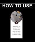 Step-by-step use of Magic Scratch Repair Pen For Cars No Tools Quick Fix For Scratches Swirls And Scuffs No Mess Instruction Guide