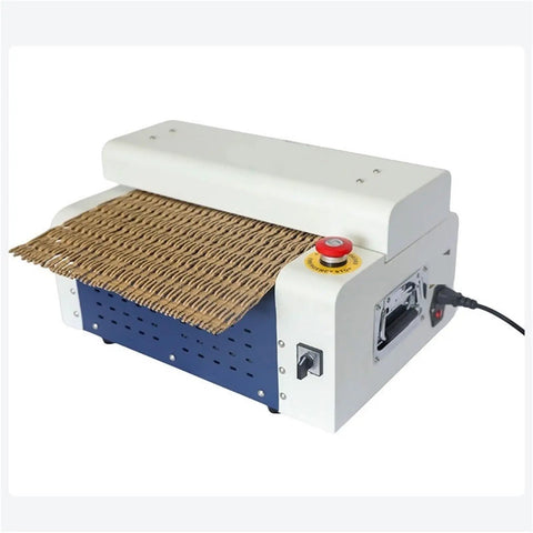 Beast Mode Carton Thick Cardboard Cutting Machine For Corrugated Cardboard And Express Packaging Mesh Strip Buffer System For Box Filling Waste Cardboard Recycling Compact Design CS500, front view