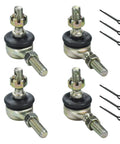 Left And Right Tie Rod Ball Joint Set 10mm Bolt For 50cc 70cc 90cc 110cc 125cc Chinese Quad ATV Go Kart Dirt Bike Moped Scooter Fits Tao Tao Coolster Baja Kazuma Roketa SunL Apollo Kymco And More. 10mm steel joints with cotter pins