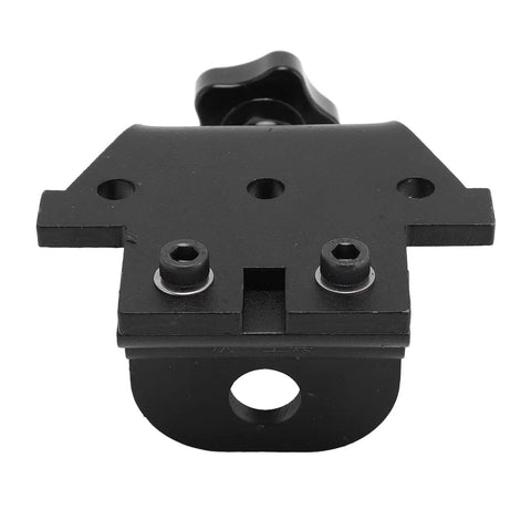 Heavy Duty Aluminum Doweling Jig Kit And Precision Drilling Locator base plate with adjustable clamp for woodworking joints.