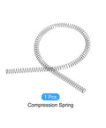 All Purpose Stainless Steel Extension Spring 6mm Outer Diameter 0.6mm Wire 305mm Free Length 304 Grade coiled