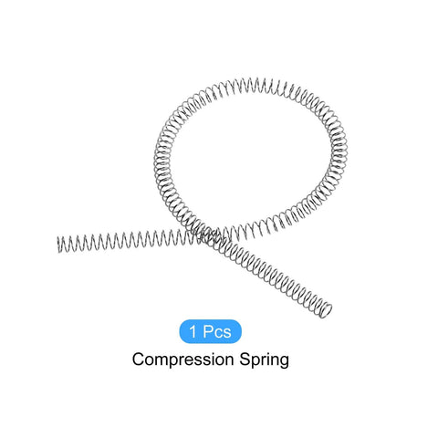 All Purpose Stainless Steel Extension Spring 6mm Outer Diameter 0.6mm Wire 305mm Free Length 304 Grade coiled