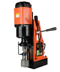 Heavy Duty Mag Drill Press For Metal Core Drilling, sturdy design with orange and black color scheme for high performance.