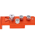 Integrated Aluminum Profile Drill Jig For Automated Assembly Lines, Time-Saving Tool With Anodized Finish, Pro-Grade Aluminum Alloy