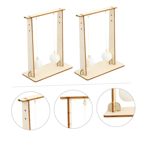 Two Piece Floating Ball Physics Experiment Kit with wooden frame for classroom science hands-on learning tools, safe materials.