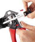 Hands adjusting Dual Epoxy Gun For 200 mL 6.75 Fl Oz Panel Bonding Adhesive 2 To 1 Mix Ratio Double Cartridge Auto Body Repair Tool