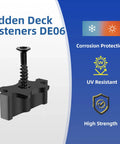 Hidden Deck Fasteners Kit With Stainless Steel Screws And Drill Bits For Composite Decking Pro Grade DIY Friendly