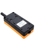 Back view of 4 Key Industrial Crane Remote Control Wireless Transmitter Push Button Switch 12 24V AC DC IP65 Waterproof Dustproof