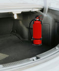 Car Fire Extinguisher Holder Wall Mounted Bracket Go To Universal Fit For Vehicles And Boats installed in car trunk