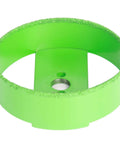 Green 4-1/8 inch carbide hole saw ring for drywall/plaster ceilings; for 4-inch recessed lights with threaded center hole.