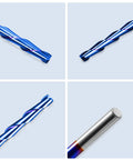 CNC Router Bits Set One Eighth Inch Shank Flat Nose Carbide End Mills Two Flute Spiral Upcut Milling Cutter Kit For Wood PVC MDF Hardwood