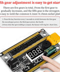 Spot Welder With Three Modes And Digital Power Control for Jewelry Iron and Stainless Steel showing gear adjustment feature