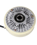 Magnetic Powder Brake With Hollow Shaft For Unwind And Tension Control In Industrial Machines, 12Nm Braking Torque, front view