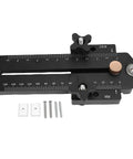 Thin Tear Jig For Table Saw Aluminum Woodworking Tool With Adjustable Sliding Tenon Fits 3/8x3/4 Inch T Slot And 1/4x3/8 Inch Track
