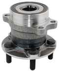 Rear Wheel Bearing And Hub Assembly For Subaru Crosstrek Forester Impreza And XV Crosstrek With Five Lug Pattern Model 512518 In High Carbon Clean Steel OE Grade Fit And Function For Your Ride Long Lasting Wheel Hub Replacement With Ten Year Warranty in close-up view.