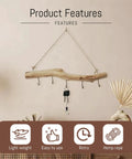 Badass 16 Inch Natural Wood Wall Hooks Featuring Five Curved Prongs For Hanging Heavy Jackets Tote Bags And Key Chains Inside Your Mudroom Or Entryway While Keeping Everything Slick And Organized.