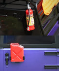 1/10 RC Crawler Accessories Storage Box with red fire extinguisher and fuel tank on Traxxas TRX4 Axial SCX10 Redcat Gen 7 8 Black