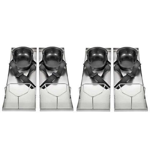 Concrete Knee Board Sliders 28 X 8 Inch Pair With Stainless Steel Kneeboards, Moveable Knee Sliders, Beefed Up Knee Pads And Straps For Concrete Finishing