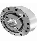 Hassle Free One Way Backstop Gearbox Clutch CKF A55160 A60175 in polished steel, designed for textile machinery with mounting holes.