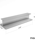 Self Adhesive Edge Finger Pull Door Handle 2 Pack Peel And Stick No Drill Installation For Glass Wood Metal Plastic, dimensions shown