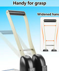 Close-up of metal power puncher with a long lever widened handle, designed for heavy duty two hole paper punch for binders up to 150 sheets.