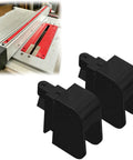 Heavy Duty Table Saw Rip Fence Cover Custom Shape Slide Rail Dust Shield prevents rust, accommodates saw blade, black 3D printed protectors.