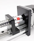 Pro Grade High Precision CNC Linear Guide Rail Kit For DIY Milling Machines And 3D Printers Smooth Motion Stage Rail Slide Table For Clean Cuts And Crisp Engraving 50mm Rail Stainless Steel That Holds Up, close-up of lead screw and coupler