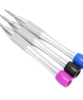 Pro Grade Watch Repair Screwdriver Kit For 3235 Movement Alloy Steel Triangular Rotor Tools color coded handles