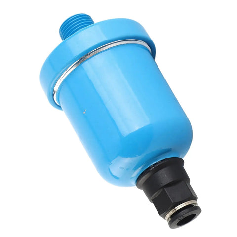 G1/2 Aluminum Auto Drainer Valve for Pneumatic Systems and Piping Components shown in blue finish