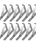 12 Pack Picnic Tablecloth Clips For Outdoor Tables, Heavy Duty Metal Cloth Clamps That Keep Your Tablecloth In Place, stainless steel clips