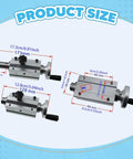 Drill Tailstock B12 Live Center High Accuracy For Mini Lathe Machine with size dimensions and specifications displayed.