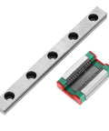 Slick Compact Miniature Linear Rail Guide With Slide Block For 3D Printers And CNC Machines 260mm Travel Available In 40 55 95 100 150 260mm Lengths High Precision Linear Motion For Smooth Reliable Axis Movement. metal rail and slide block