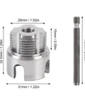 LiebeWH Pipe Threader Set G3/4 with 1/4 Inch Hex Shank, showing the steel cutting tool for internal and external threading.