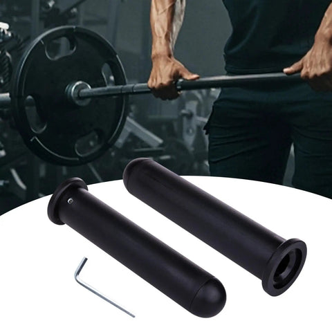 Barbell Sleeve Adapters For Weightlifting Easy Install Grip Wrench Kit 50mm Diameter Weight Plate Adapter displayed on gym floor