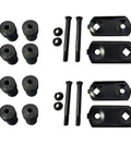 Beefed Up Rear Spring Shackle And Bushing Kit For 1968 To 1981 Camaro And Firebird 2 Piece Set with bolts, nuts, and bushings