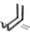 Dual Pack Garage Ceiling Rack Hooks Accessory For Ceiling Storage, Heavy Duty 35 Lbs Rated, 70 Lbs Tested, Scratch Resistant Black Finish