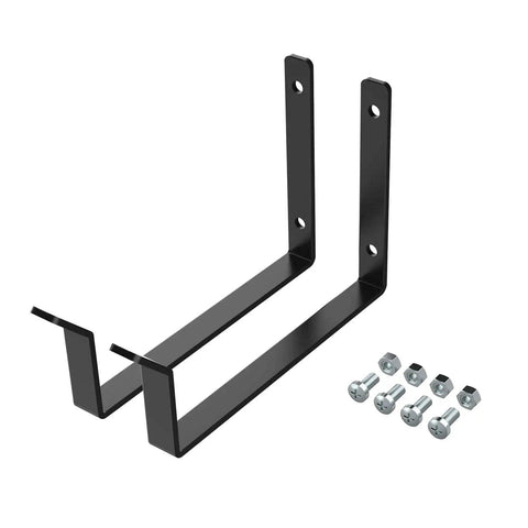 Dual Pack Garage Ceiling Rack Hooks Accessory For Ceiling Storage, Heavy Duty 35 Lbs Rated, 70 Lbs Tested, Scratch Resistant Black Finish