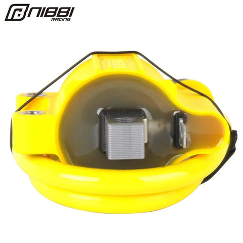 Front view of Universal High Performance Ignition Coil for 2 Stroke and 4 Stroke Engines Fits Street Bikes Dirt Bikes ATVs, yellow design