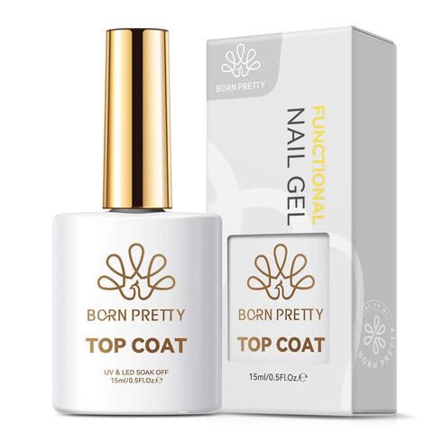 No Wipe Gel Top Coat Clear 15Ml High Gloss Scratch Resistant Shield Against Daily Hustle Rock Hard Armor bottle and box