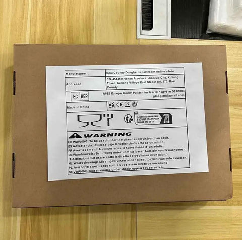 Hella Flexible Spiral Power Cord Featuring Rock Solid Bare Copper Conductors With Heavy Duty Telescopic Design packaging with warnings.