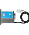 Electric gear reducer motor with speed control unit and wiring harness, gray housing, 110V 200W