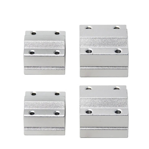 Premium Linear Motion Ball Bearing Slide Block Bushing Scs6uu with smooth aluminum housing, designed for CNC and 3D printing projects.