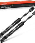 Top Shelf Rear Trunk Lift Supports Pair For Buick LaCrosse 2005 To 2009 Sedan gas shock struts with black finish and packaging.