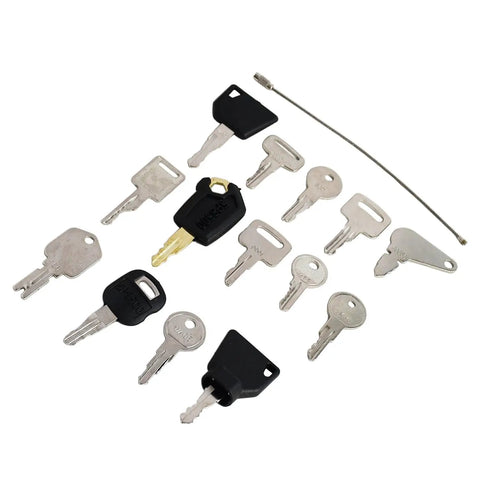 Tough As Nails 14 Piece Ignition Key Set For Jlg Jcb Genie Skyjack Terex Caterpillar Boom Lifts And Manlifts Breeze To Install Smooth Starting Heavy Duty Replacement Keys No Sweat Swap